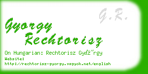 gyorgy rechtorisz business card